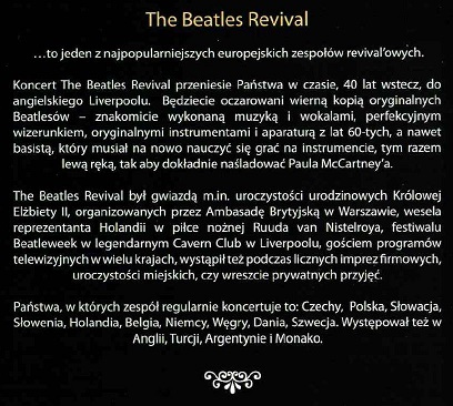 The Beatles Revival opis 1.jpg